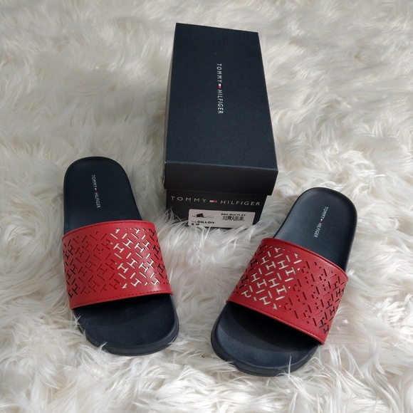 Tommy Hilfiger Shoes - New NIB Tommy Hilfiger Dillon Red Navy Sandals 8